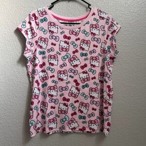 Hello kitty bow print tee